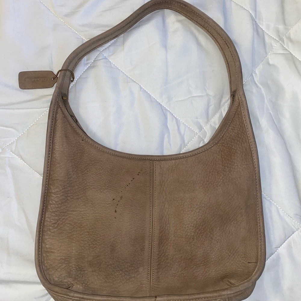 Coach vintage ergo nubuck zip shoulder bag #4395